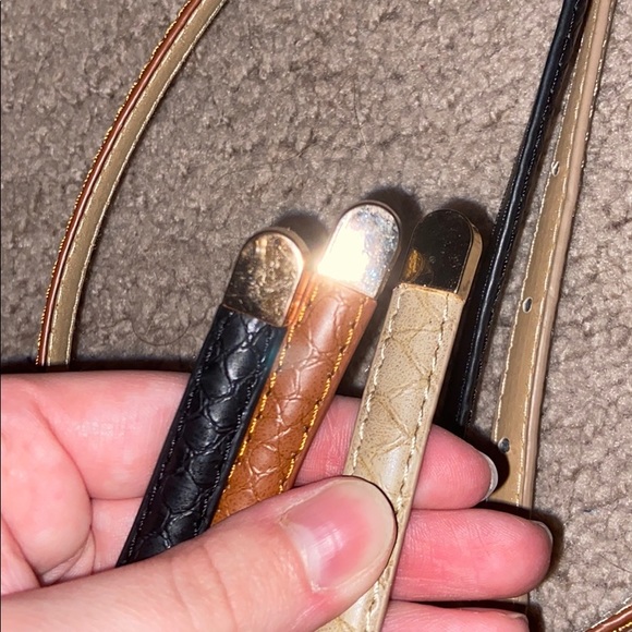 SOLD Thin textured belts set of 3 - Picture 6 of 6